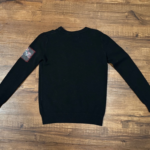 Dior homme vanitas Black wool cashmere blend Sweater with Floral Patches medium - Picture 7 of 8
